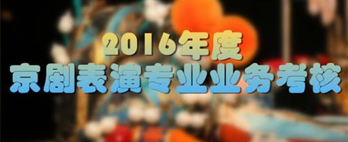 大鸡吧操骚逼高潮喷白浆视频国家京剧院2016年度京剧表演专业业务考...